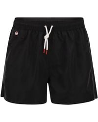 Kiton - Drawstring Logo Swim Shorts - Lyst