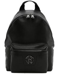 Roberto Cavalli - Mirror Snake-Plaque Leather Backpack - Lyst