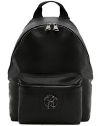 Roberto Cavalli - Mirror Snake-Plaque Leather Backpack - Lyst