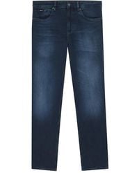 BOSS - Logo-Patch Jeans - Lyst