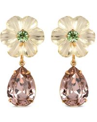 Jennifer Behr - Juna Flower-Drop Earrings - Lyst