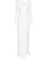 Alex Perry - Robe Longue Manches Longues À Col Bateau - Lyst