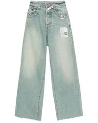 Maison Mihara Yasuhiro - Jean Droit À Patch Logo - Lyst