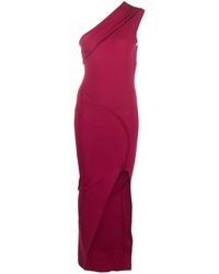 Rick Owens - One-shoulder Asymmetric Midi Dress - Lyst