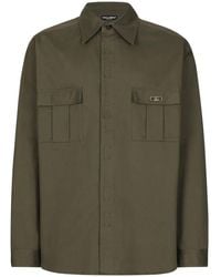 Dolce & Gabbana - Flap Pocket Button-Up Shirt - Lyst