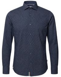 Tintoria Mattei 954 - Geometric-Print Long-Sleeve Shirt - Lyst