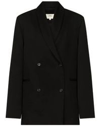 Loulou de Saison - Sira Double-Breasted Shawl-Collar Jacket - Lyst