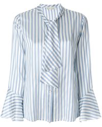 Etro Camicia con nodo sul colllo - Blu