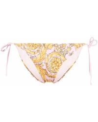 Versace - Bragas De Bikini Con Estampado Barocco - Lyst