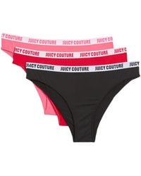 Juicy Couture - Logo-Waistband Briefs Set (Set Of Three) - Lyst