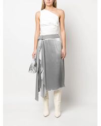 【関税込み】fendi Satin and gabardine skirt Shop Women's Designer Silk Skirts | FENDI US
