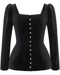 POST MERIDIEM - Square-Neck Top - Lyst
