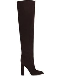 Le Silla - 110Mm Elsa Block-Heel Suede Boots - Lyst