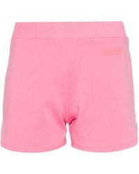 Moschino - Logo-Appliqué Jersey Mini Shorts - Lyst