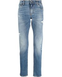 Dolce & Gabbana - Distressed Effect Jeans - Lyst