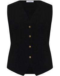 Max Mara - Gola Button-Up Vest - Lyst