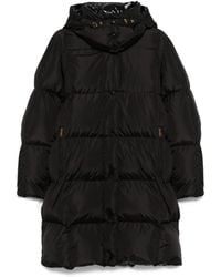 Moncler - Piumino Lungo Con Cappuccio - Lyst
