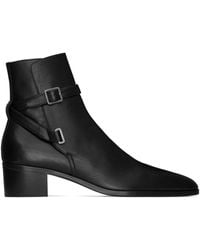 Saint Laurent - ‘Dorian’ Heeled Ankle Boots - Lyst