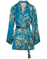 forte_forte - Floral-Print Belted Jacket - Lyst