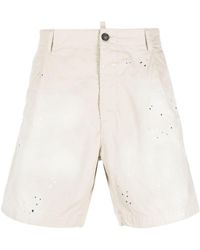 DSquared² - Pantalones cortos con motivo de salpicadura de pintura - Lyst