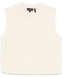 Theory - Cable-Knit Vest - Lyst