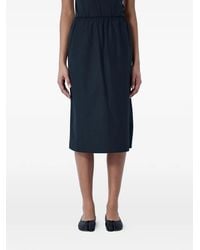 Rier - Midi-Rok Met Elastische Taille - Lyst