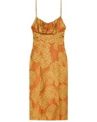Dries Van Noten - Midikleid mit geometrischem Print - Lyst