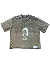 Bottega Desires - Distressed Graphic-Print T-Shirt - Lyst