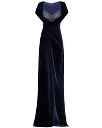Gemy Maalouf - Robe Drapée Ornée De Perles - Lyst