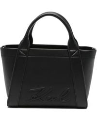 KARL LAGERFELD - Small K/Ville Embossed-Logo Tote Bag - Lyst