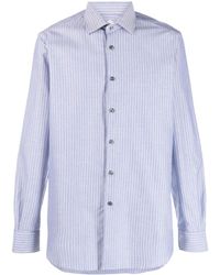 Pal Zileri - Pinstripe Cotton Shirt - Lyst