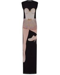 Moschino - プリント マキシドレス - Lyst