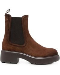 Santoni - Suede Chelsea Boots - Lyst