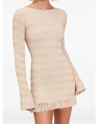 Devon Windsor - Rückenfreies Kleid Mit Fransenbesatz - Lyst