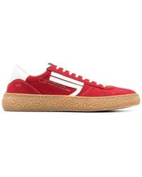 PURAAI - Logo-Patch Low-Top Sneakers - Lyst