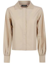 Fabiana Filippi - Poplin-Insert Cropped Shirt - Lyst