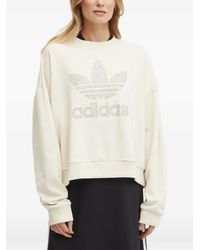 adidas - Logo-Detail Sweatshirt - Lyst