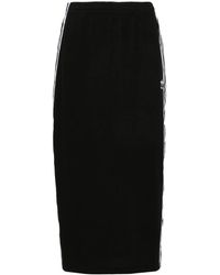 adidas - 3-Stripes Ribbed Pencil Skirt - Lyst