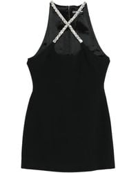David Koma - Abito Con Cristalli E Scollo All'Americana - Lyst