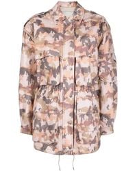 Isabel Marant - Giacca Elize Con Stampa Camouflage - Lyst