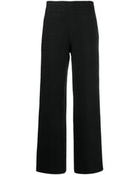 Sandro - Tailored Wide-leg Tweed Trousers - Lyst