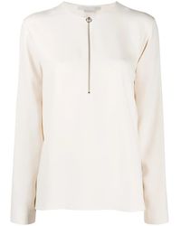 Stella McCartney - Zip-Front Blouse - Lyst
