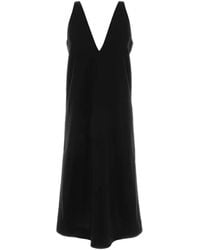 Co. - V-Neck Midi Dress - Lyst