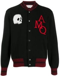 Alexander McQueen - Skull Amq Varsity Jacket - Lyst
