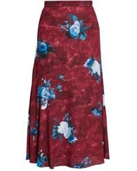 Erdem - Falda midi con estampado floral - Lyst