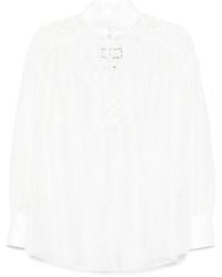 Nissa - Lace-Detailed Blouse - Lyst