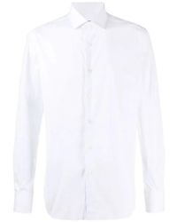 Xacus - Spread-Collar Long-Sleeve Shirt - Lyst