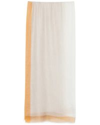 N.Peal Cashmere - Bordered Pashmina Scarf - Lyst