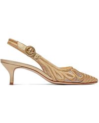 Bernardo - Madinah Embroidered Slingback Pumps - Lyst