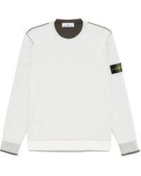 Stone Island - Compass-Badge Sweatshirt - Lyst